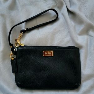 Coach Black Wristlet